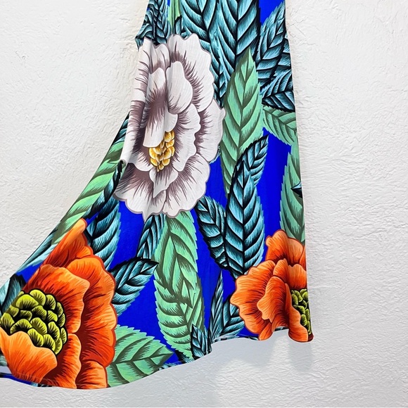 MARA HOFFMAN Dress Small Floral Keyhole S - Picture 6 of 10